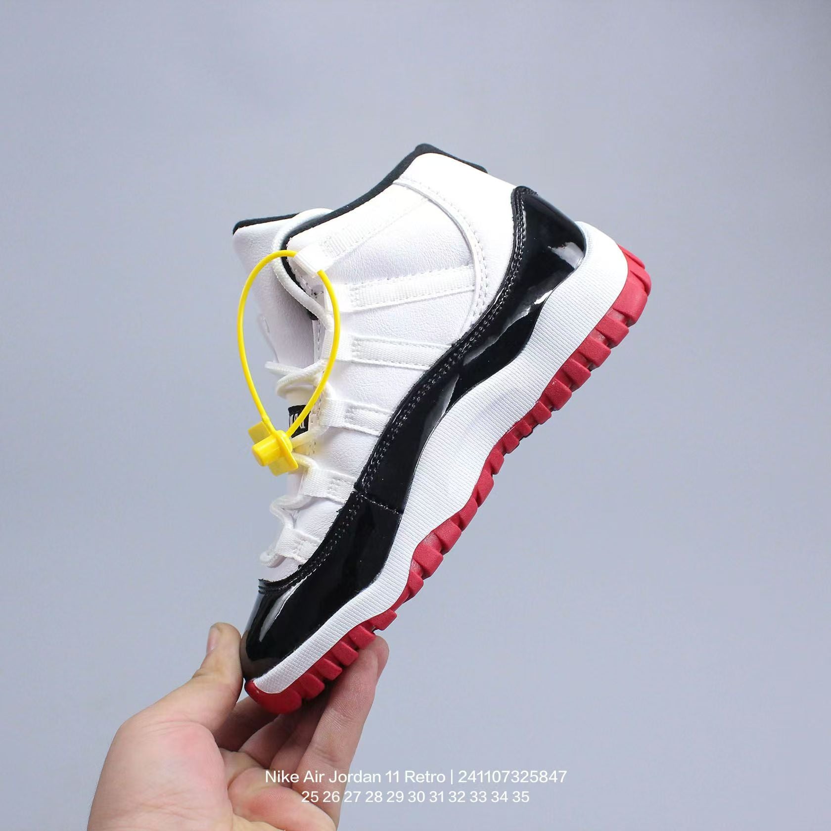 Joe 11 high-top high-quality children's shoes" white, black, red"