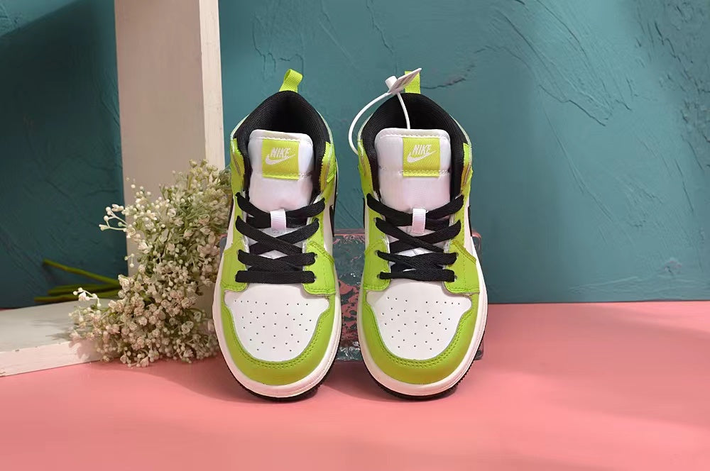 Jordan AJ1 children's shoes" white, olive green"