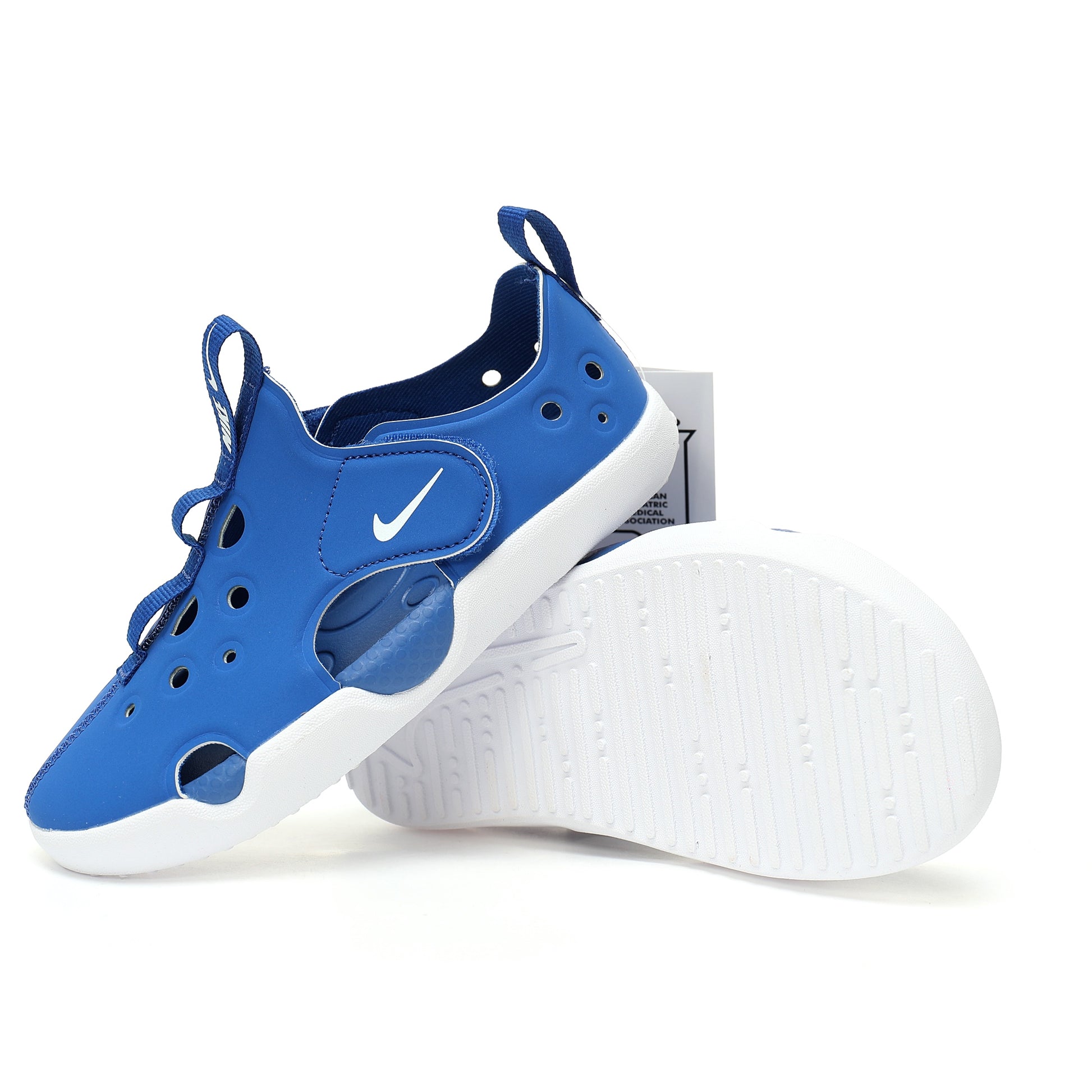 NK new SUNRAY PROTECT 4th generation children's beach hollow sandals" Blue"