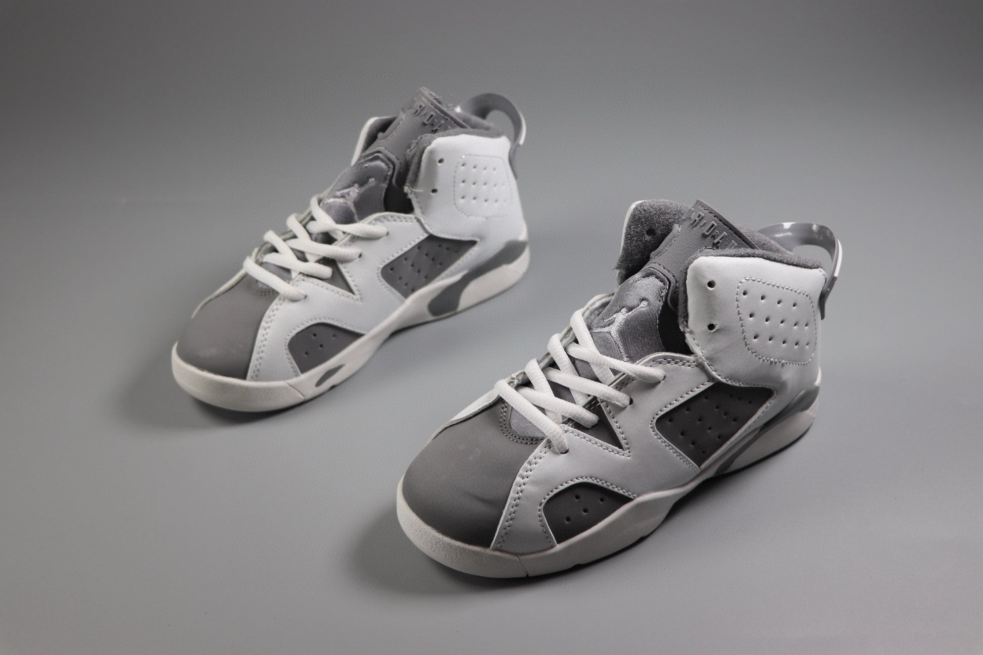 Joe 6 children's basketball shoes " white, & gray"