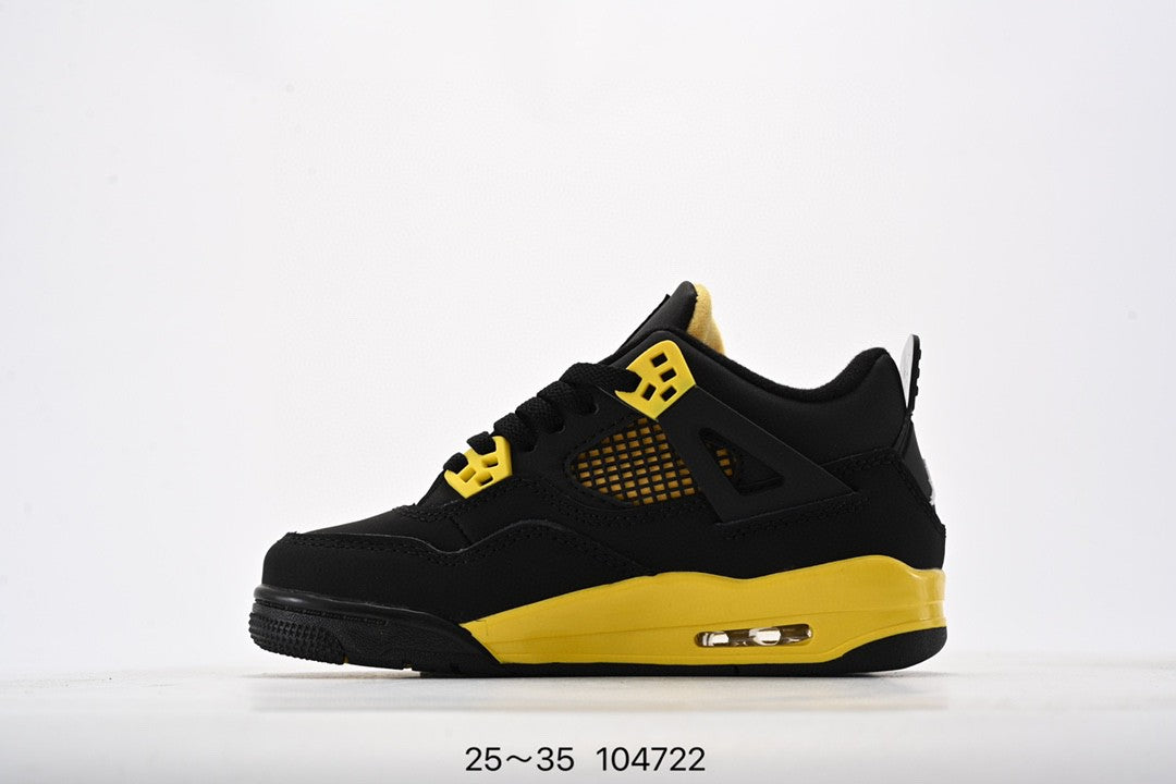 Joe 4 air cushion high quality children's shoes " black, yellow"