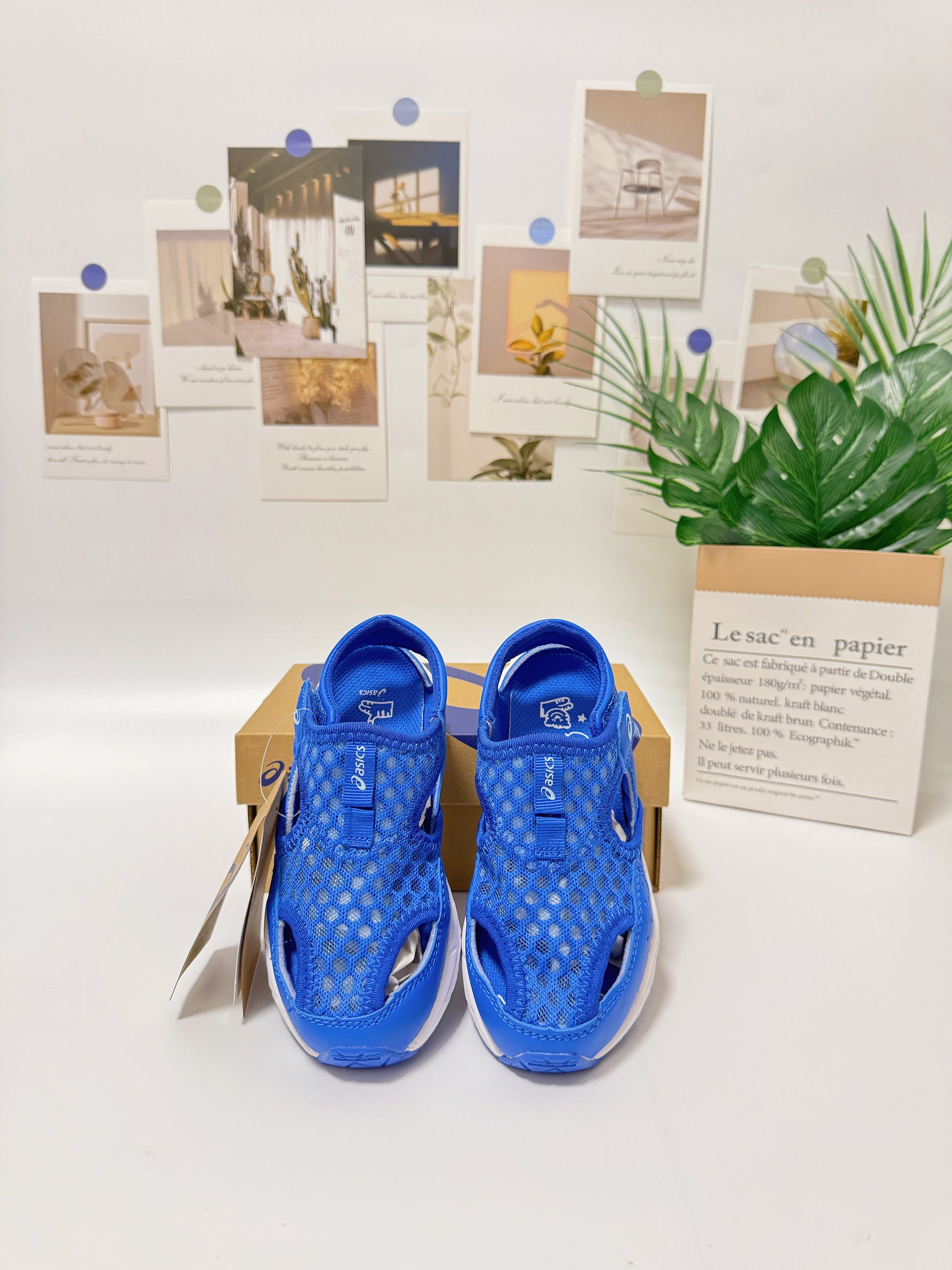 YSS new Velcro sandals" blue"