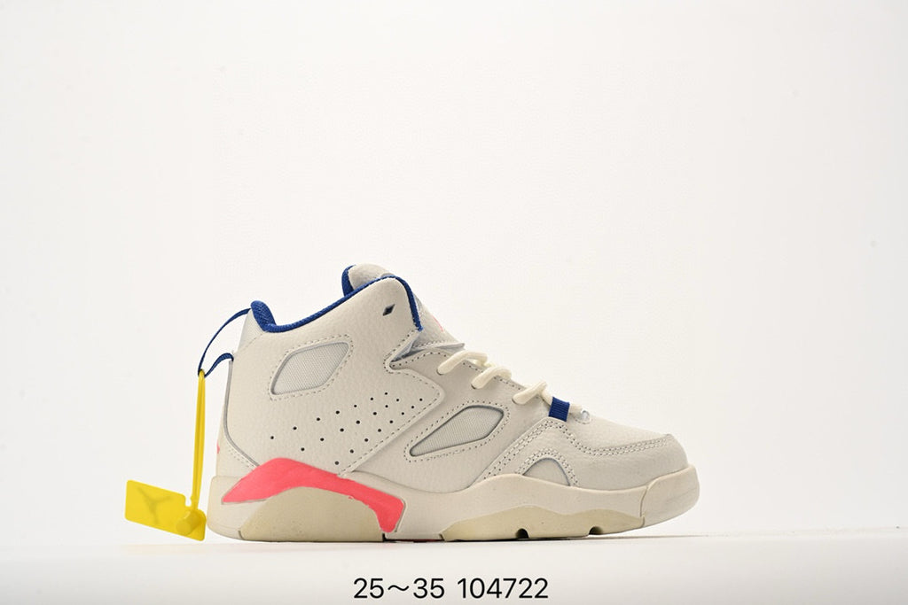 Jordan Fltclb91 series basketball shoes" white, blue, pink"