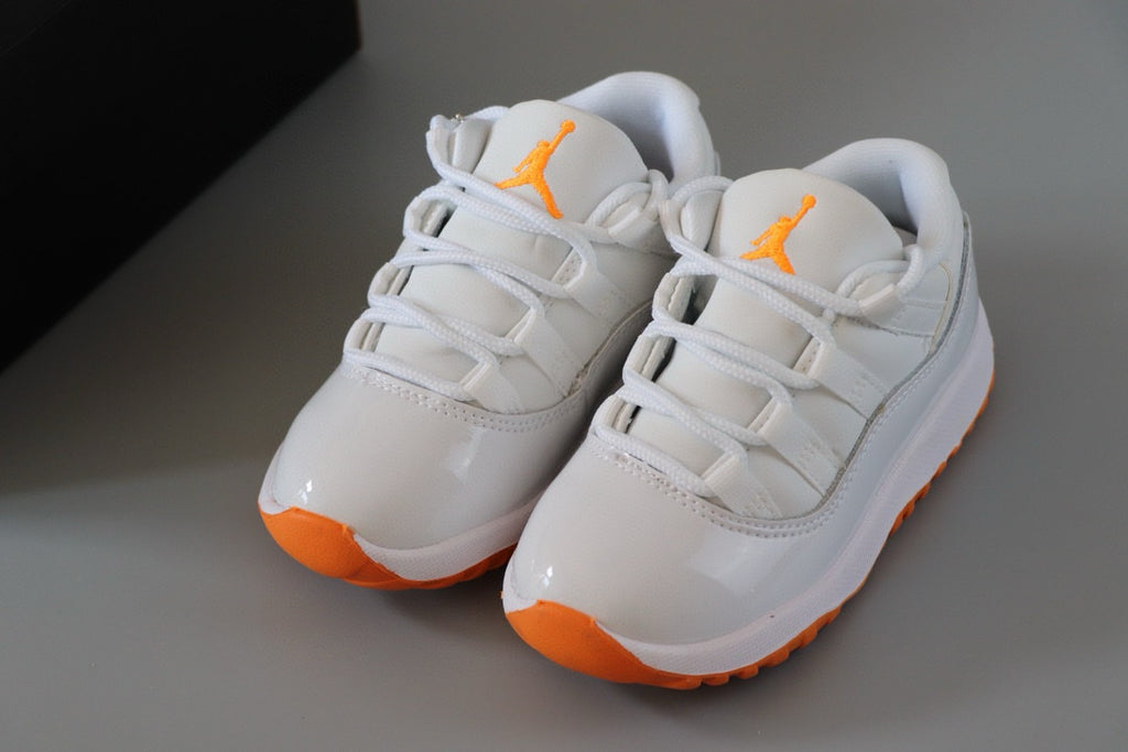 Joe 11 low-top children's shoes" white, orange"