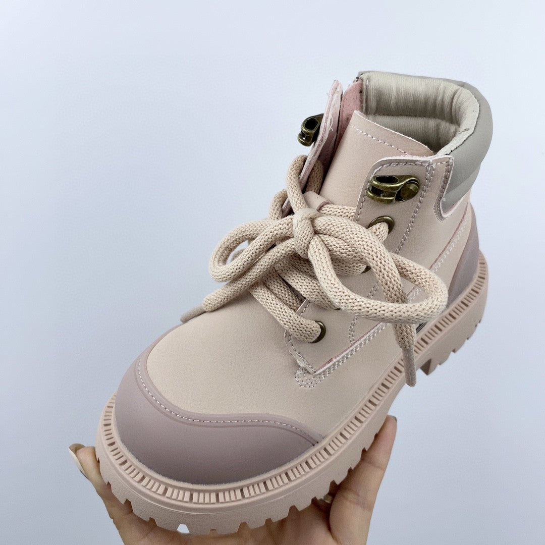 Timberland children's martin boots"light pink"