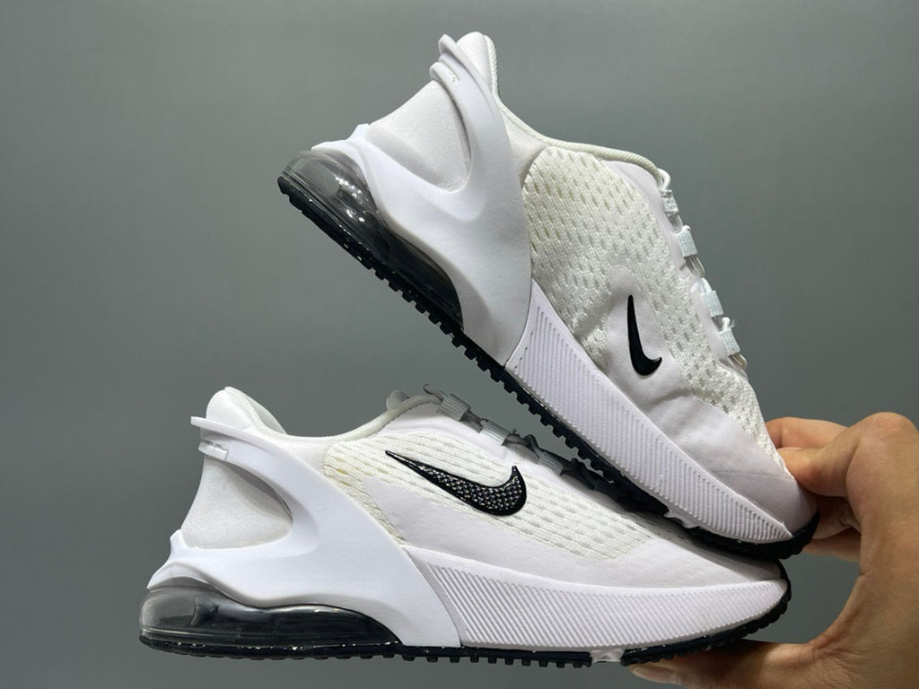Nike 270 third generation elastic band air cushion children's shoes" white"