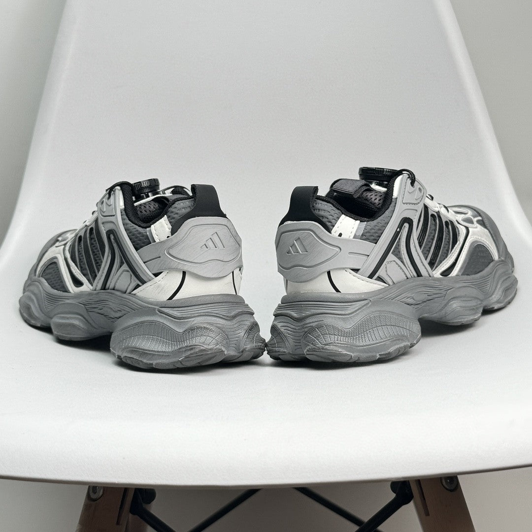 Adidas XLG Runner Deluxe runner dad shoes" silver"