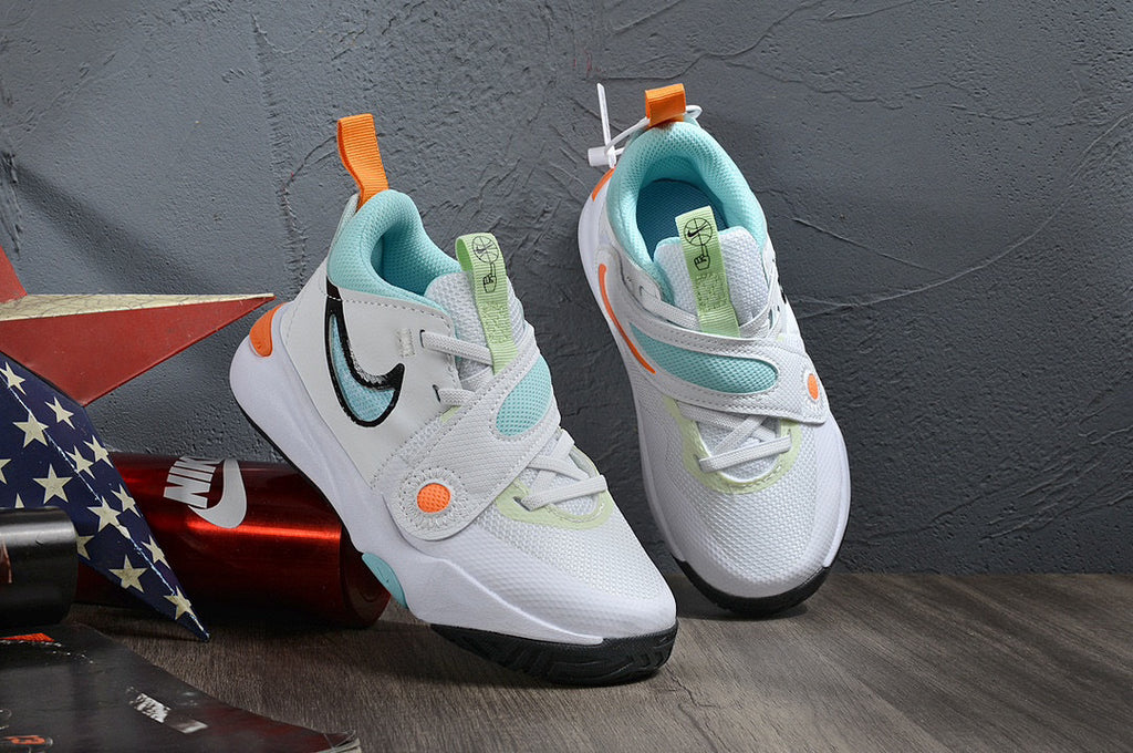 Nike's new UFO slip-on shoes for children" white, Blue"