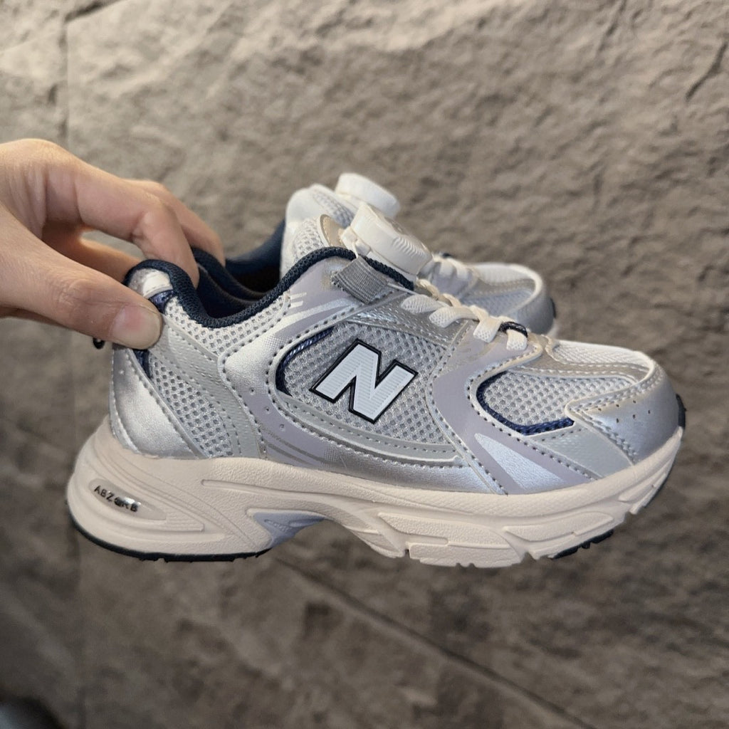 NB530 rotating button children's " silver"