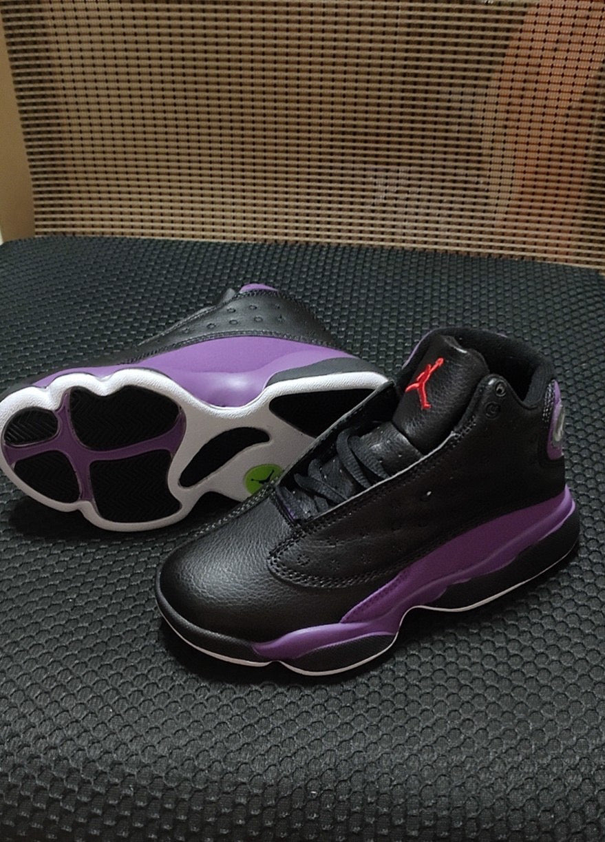 Joe 13 high top children's shoes" black, purple"