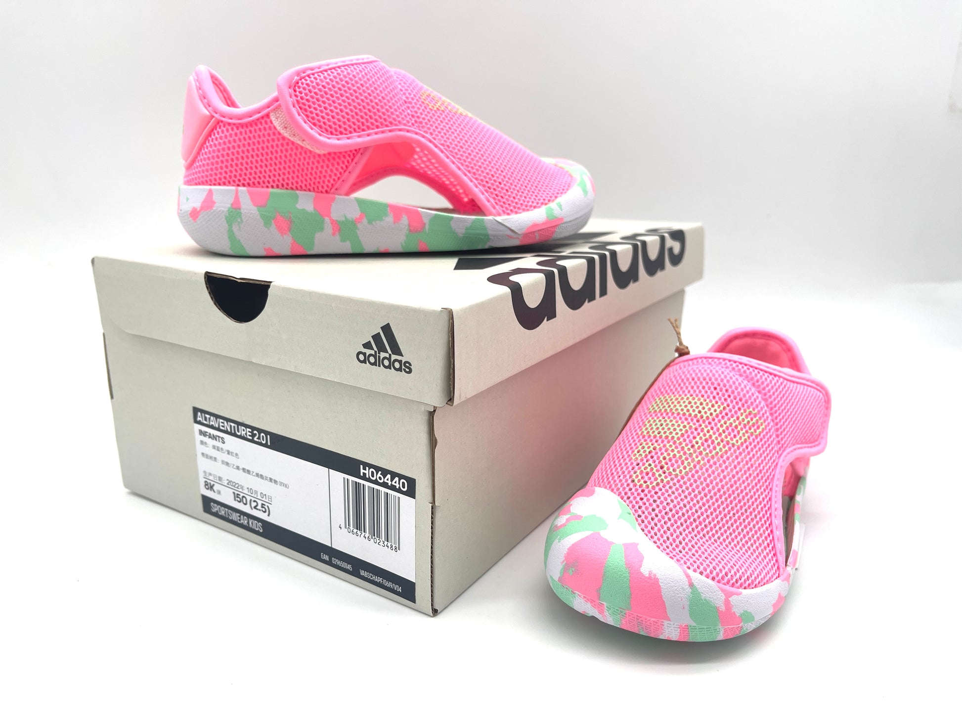 Adidas 2024 Baotou three-generation sandals "pink"