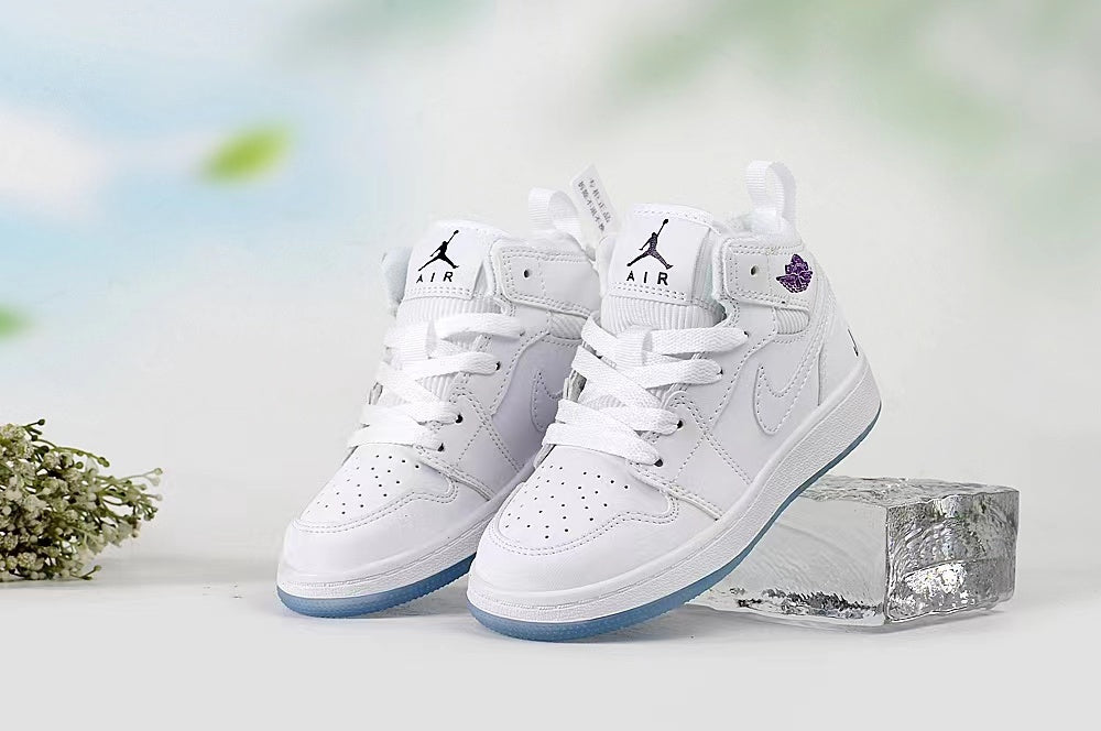 Jordan AJ1 children's shoes" white"