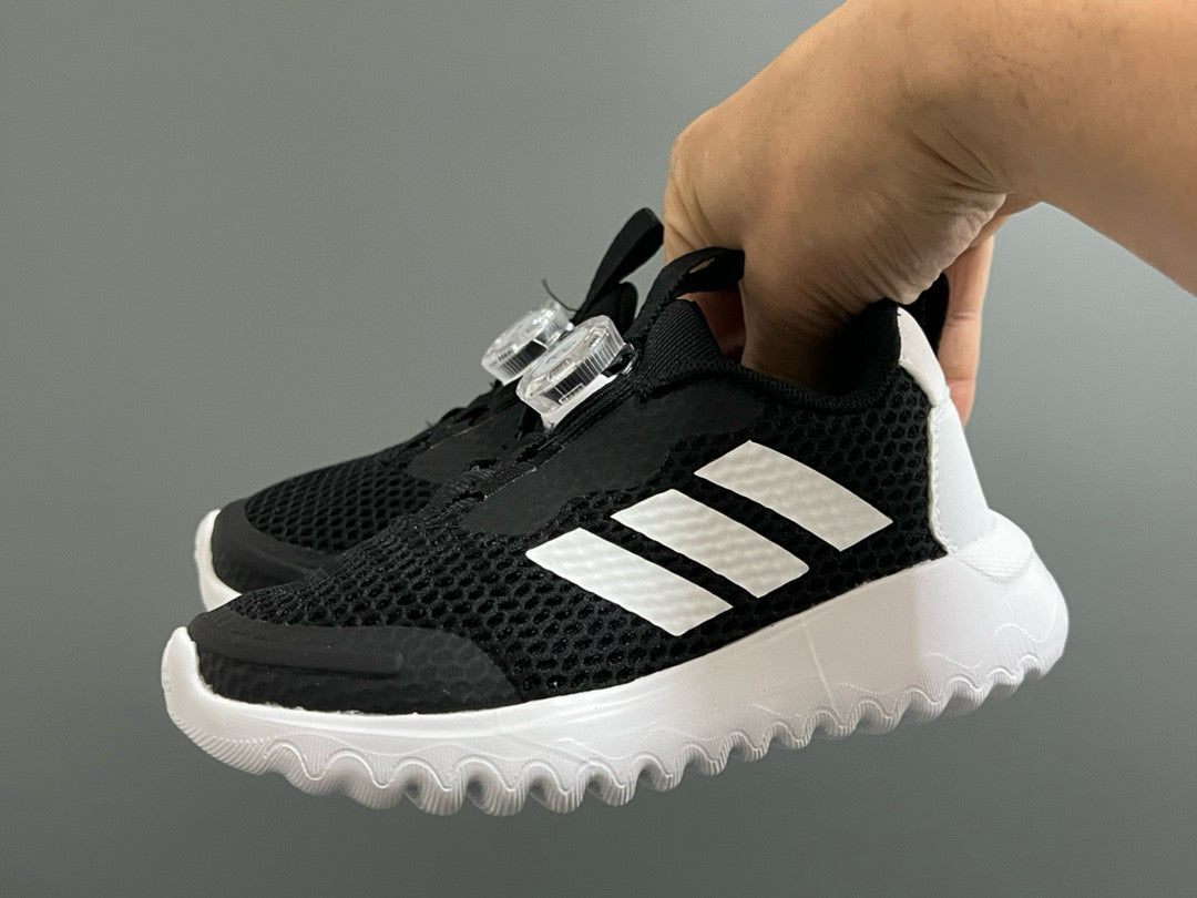 Adidas BOA lock 3 mesh shoes for children" black, white"
