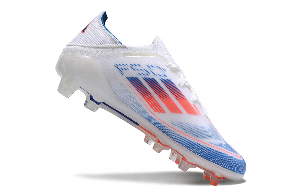 Adidas F50 knitted waterproof football shoes" white"