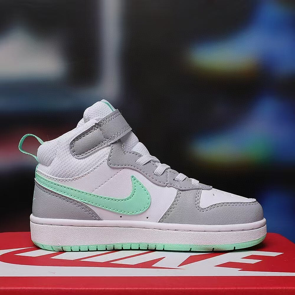 Air Force workwear mid-cut Velcro" white, gray"
