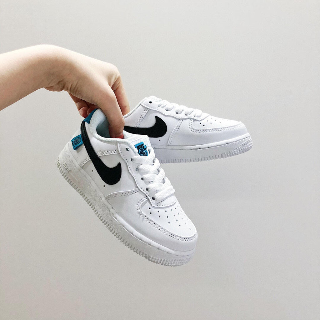 Air Force low-top lace-up sneakers" white"