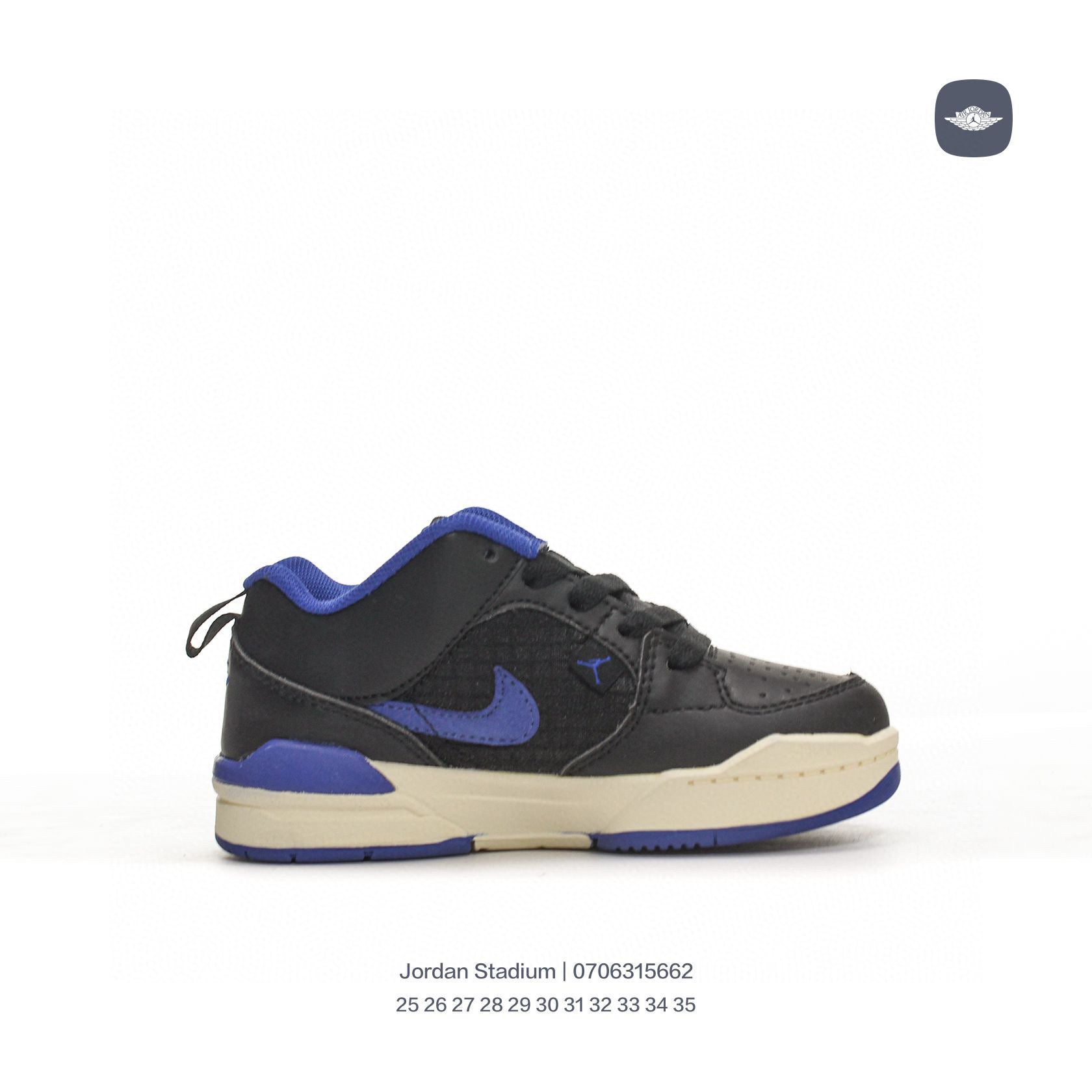 Jordan Stadium sneakers for kid" black, blue"
