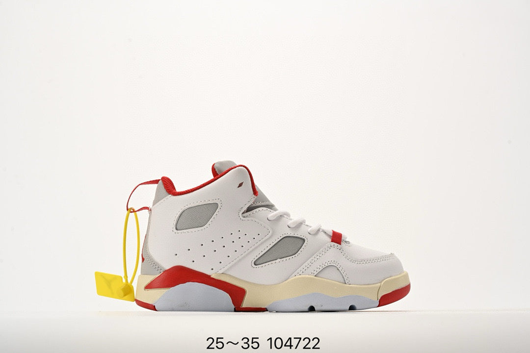 Jordan Fltclb91 series basketball shoes" white, red, cream"