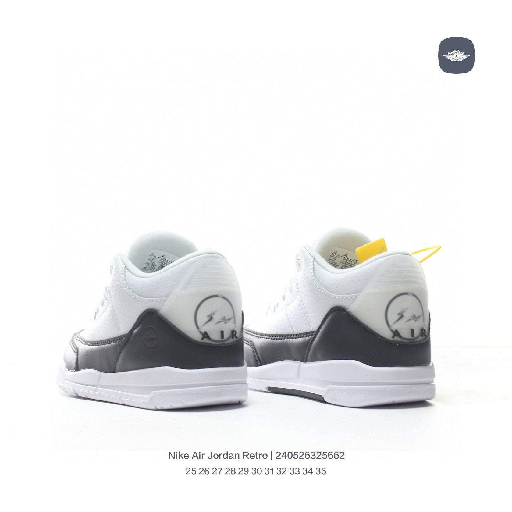 Joe 3" white, black"