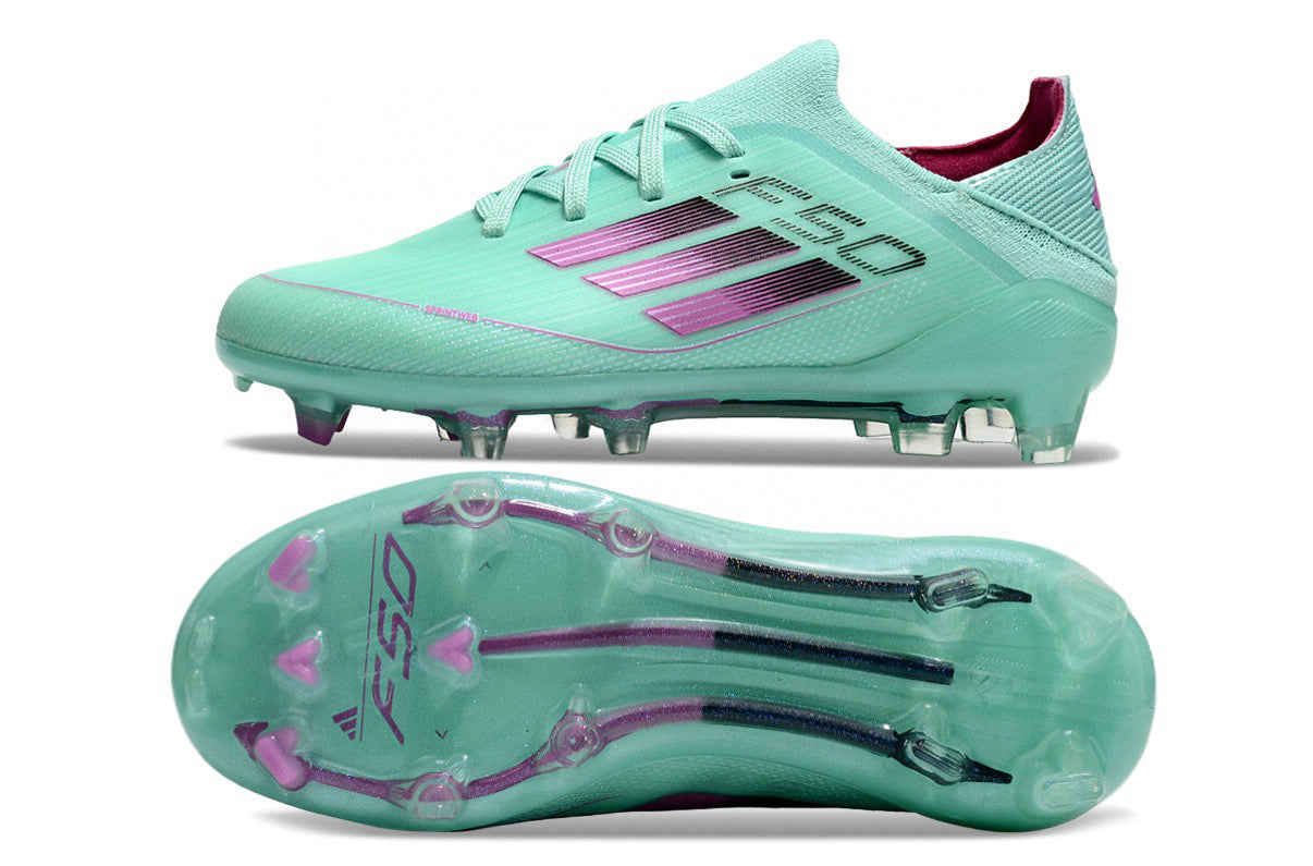Adidas F50 knitted waterproof football shoes" Turquoise"