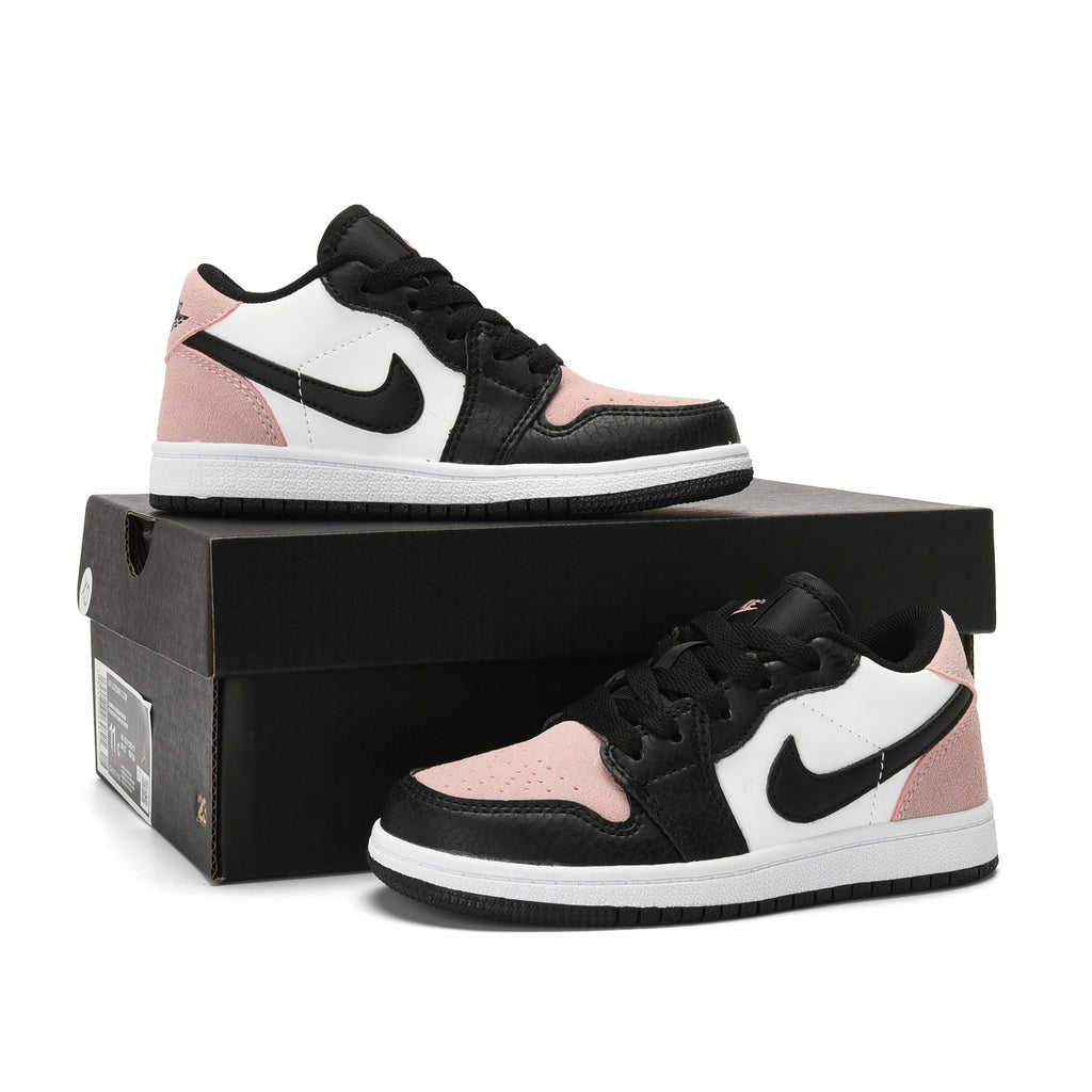 Qiaoyi low-top shoelaces" black, pink, white"
