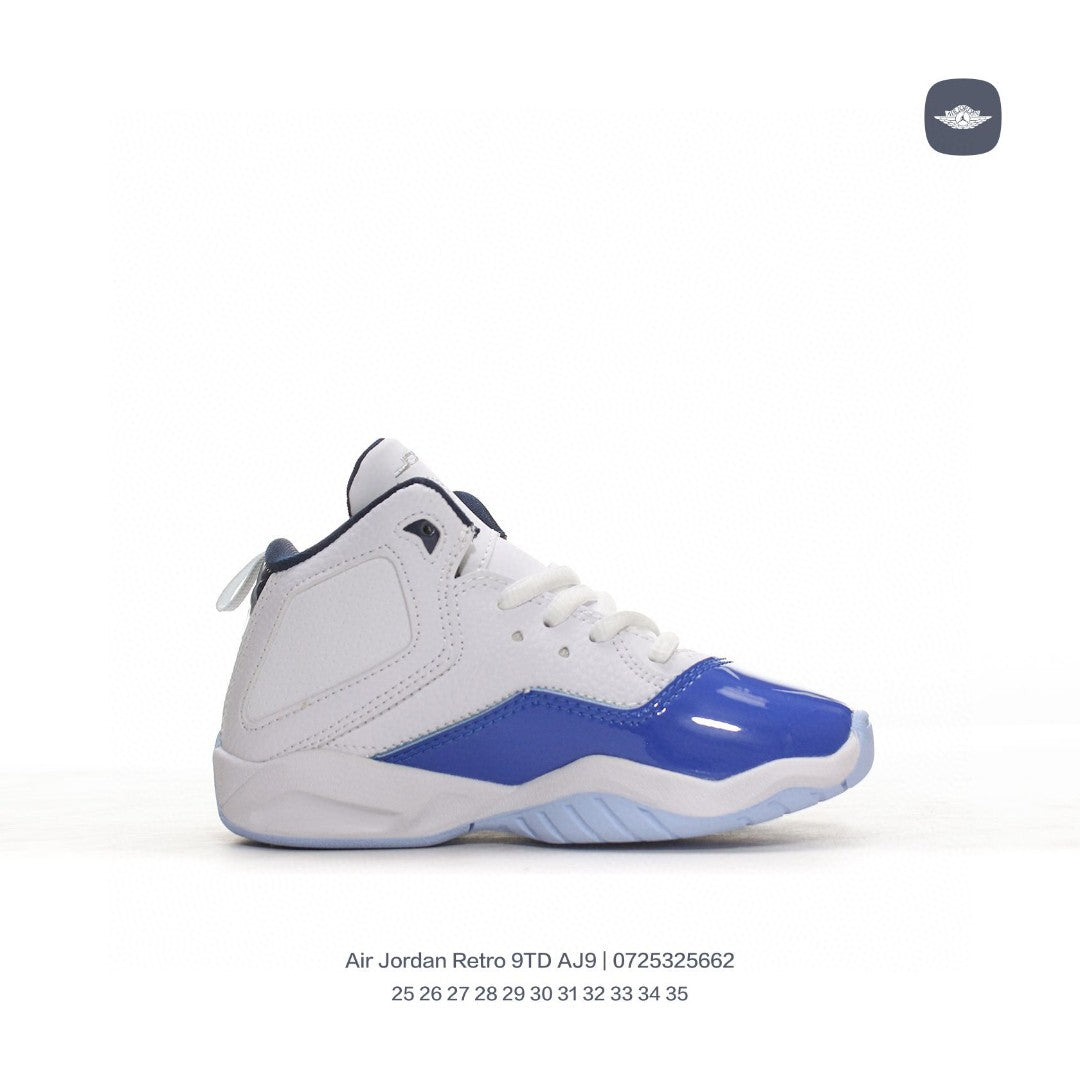 AJ12.5 generation children's retro leisure culture" white, blue"