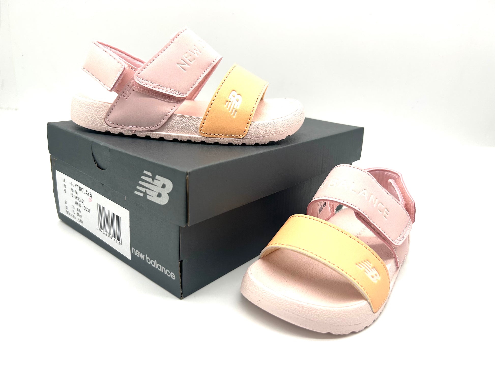 NB open toe sandals "Orange, pink"