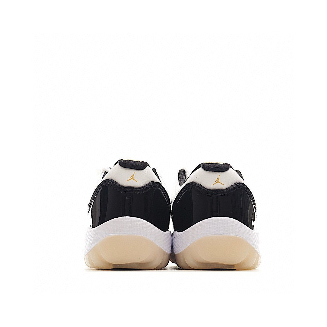 The classic AJ11 is back, mid-top" white, black"