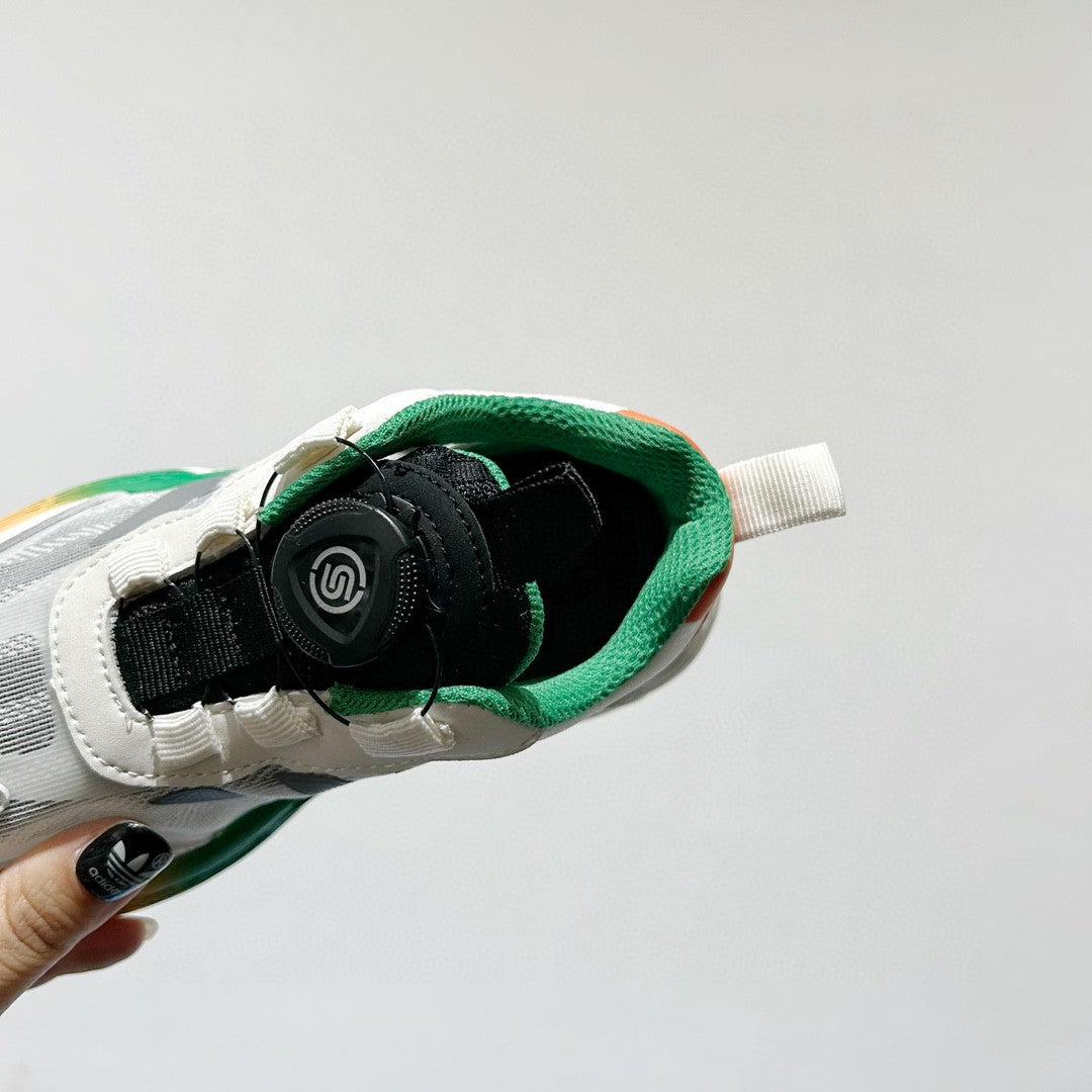 Adidas twist button mesh children's" white, gray"