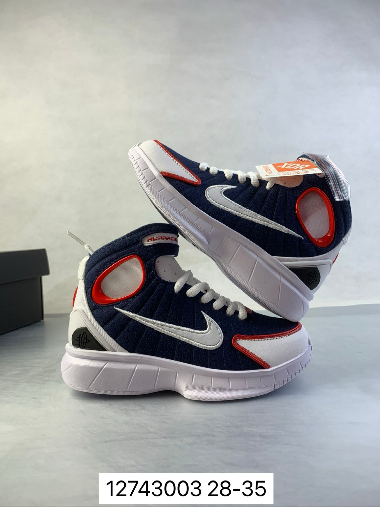 Nike Air Zoom 2K4 basketball shoes " Navy"