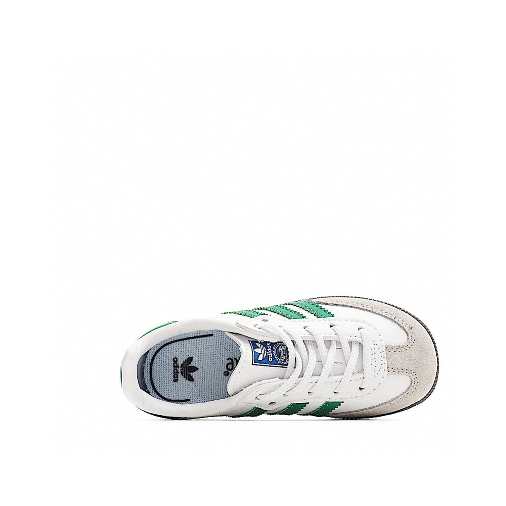 Adidas  Samba children's shoes "white & green "