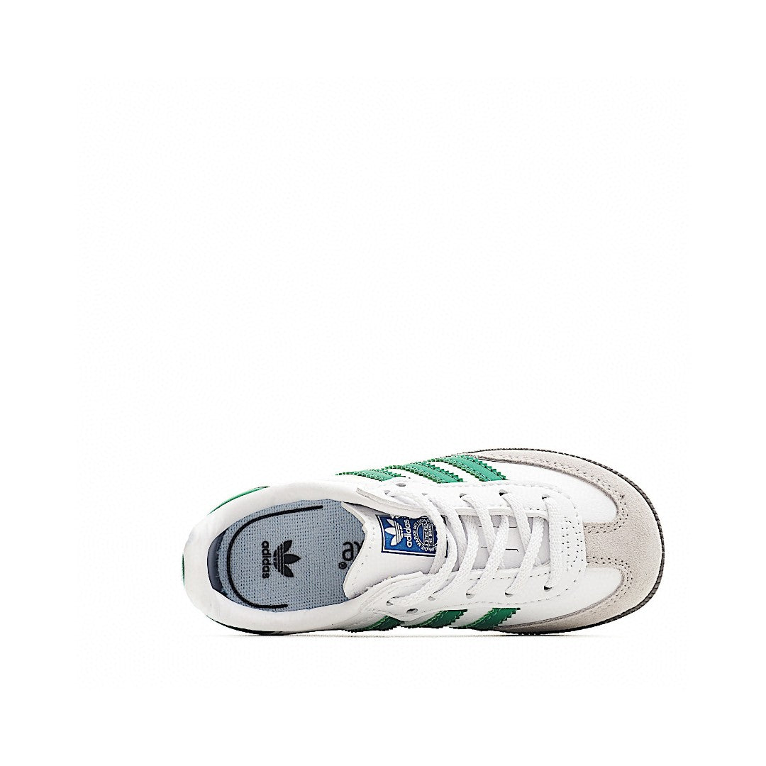 Adidas  Samba children's shoes "white & green "
