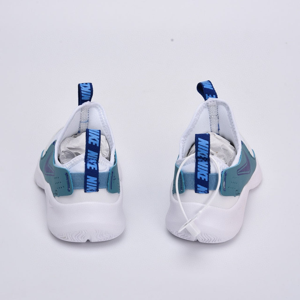 Nike slip-on running shoes"  white, greenish-blue"