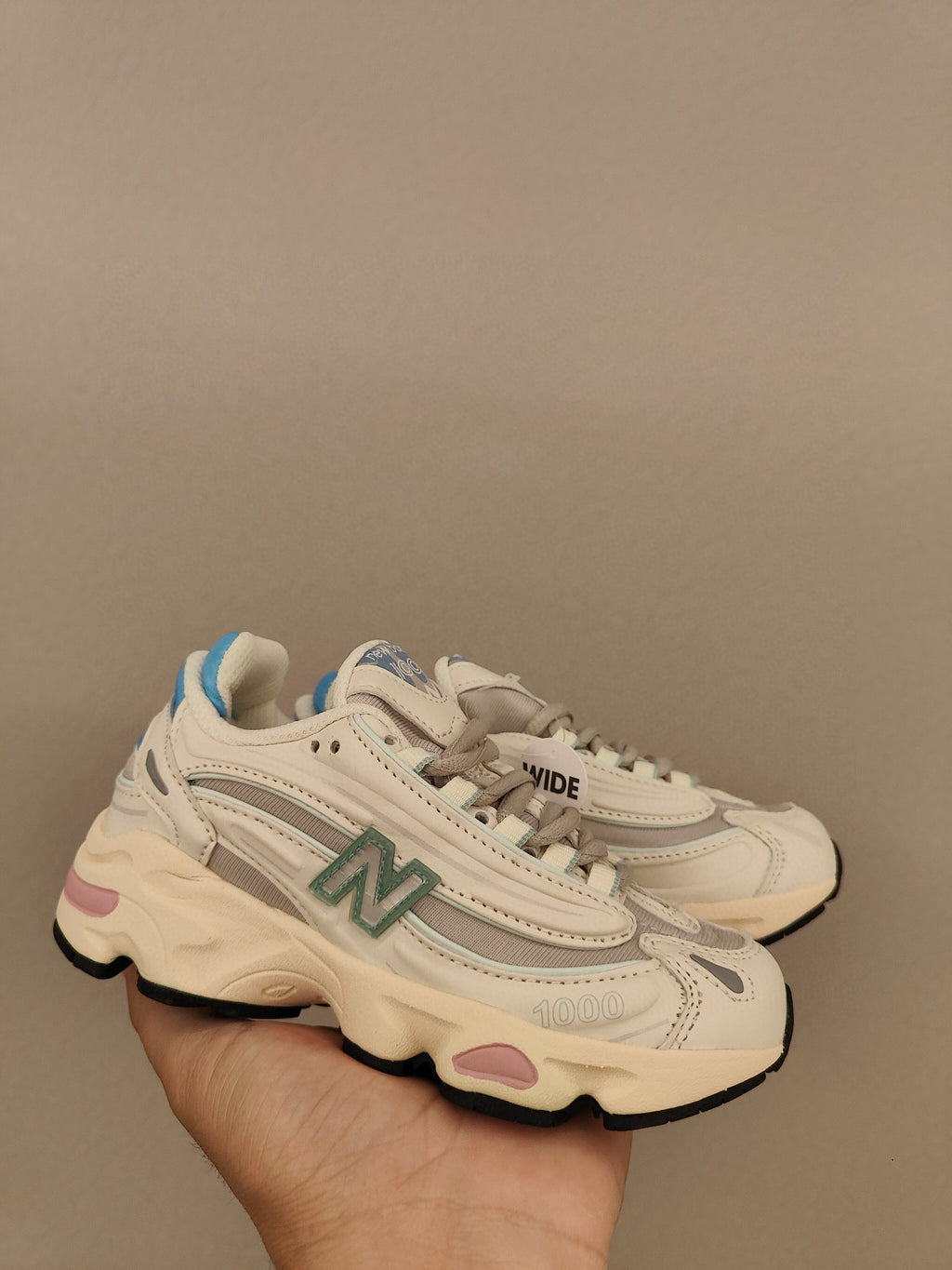 NB1000 lace-up children's shoes" white"