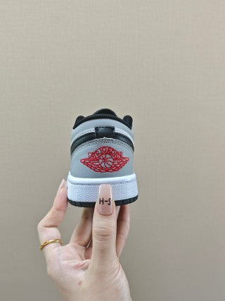 Qiao Yizhuan G version low-top children's lace-up sports shoes" gray"