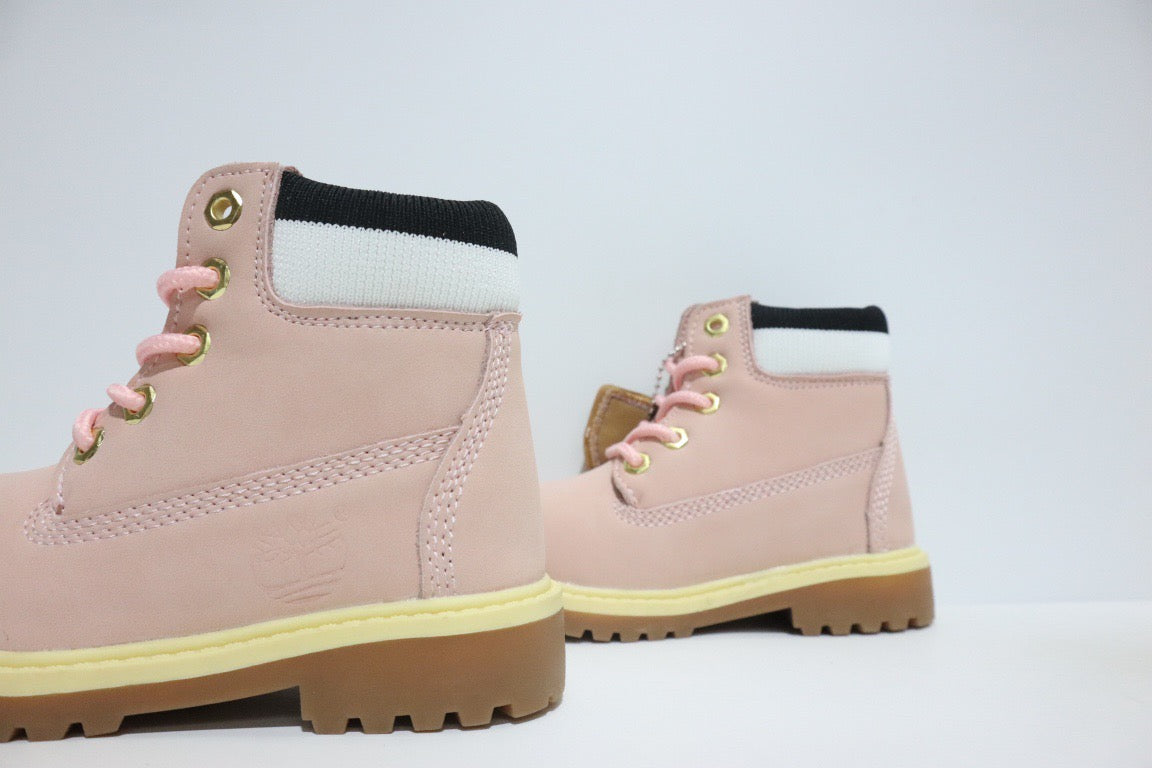 Timberland knitted children's work boots" pink"