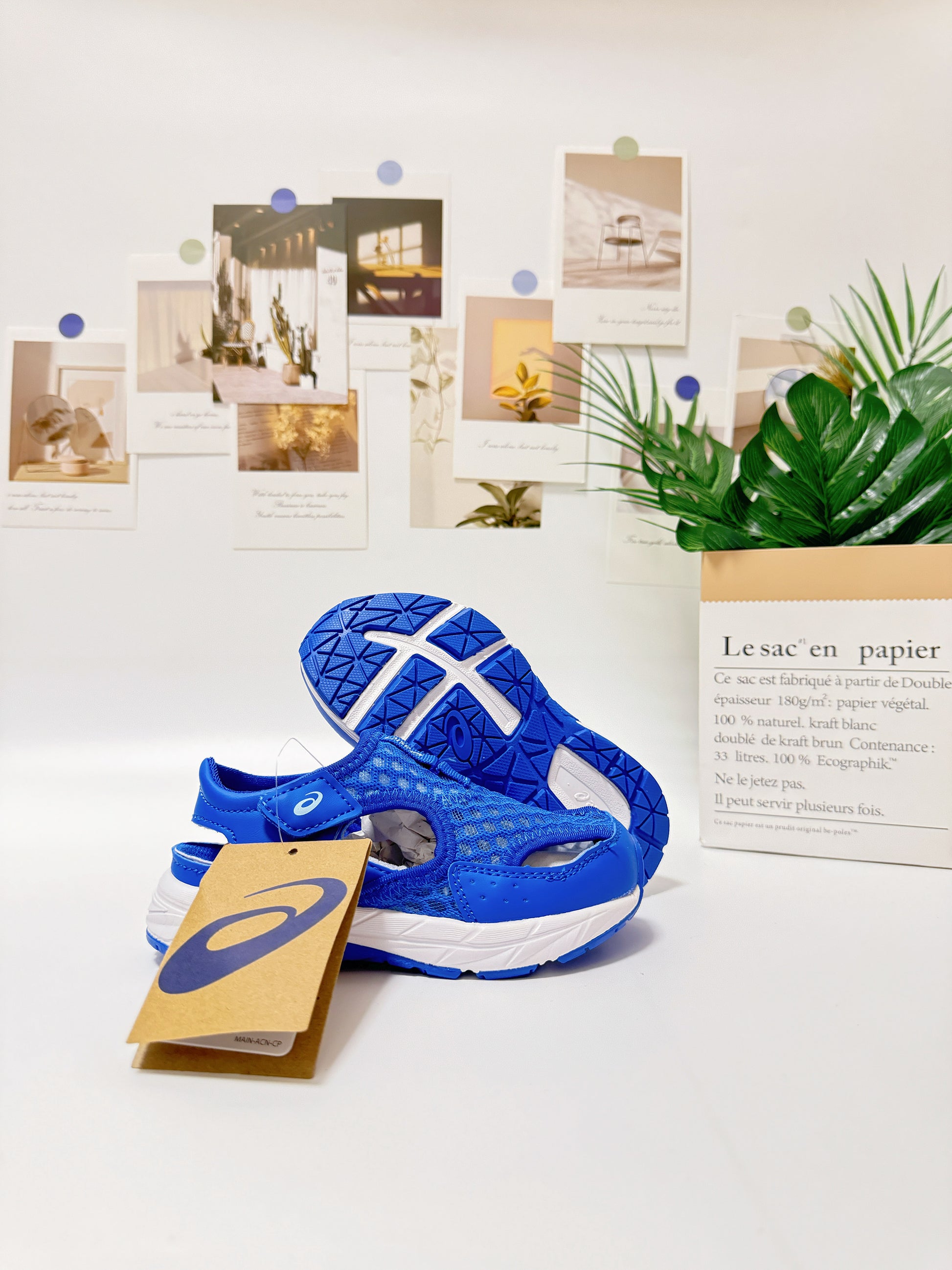YSS new Velcro sandals" blue"