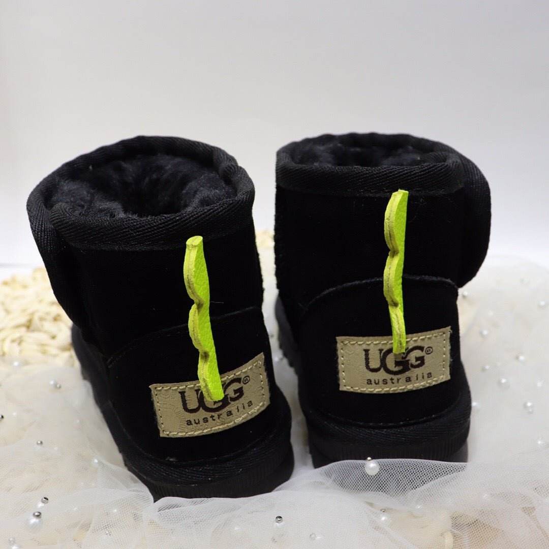 Ugg Velcro Dinosaur Children's Snow Boots" black"