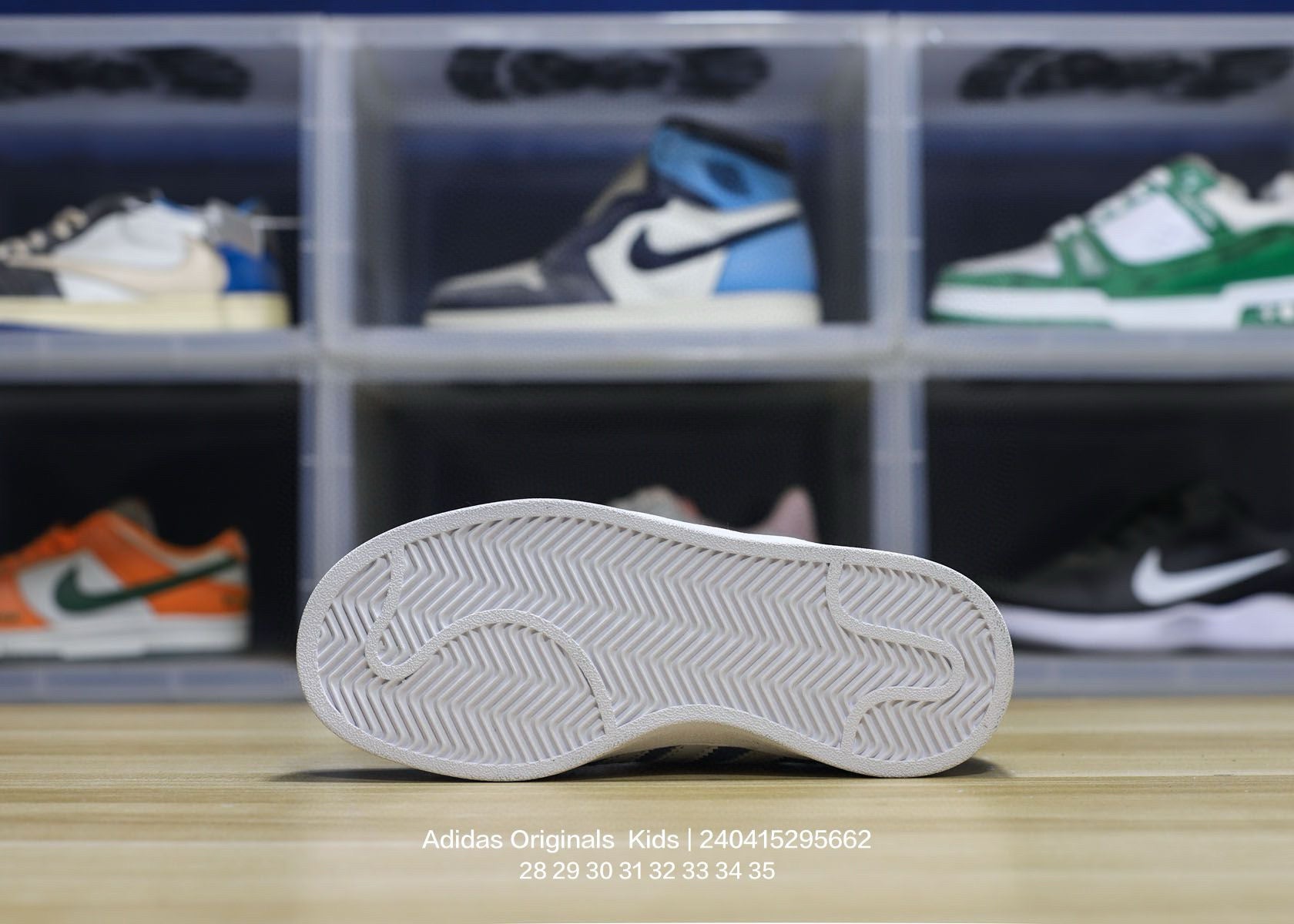 Adidas clover pig leather sneakers " blue"