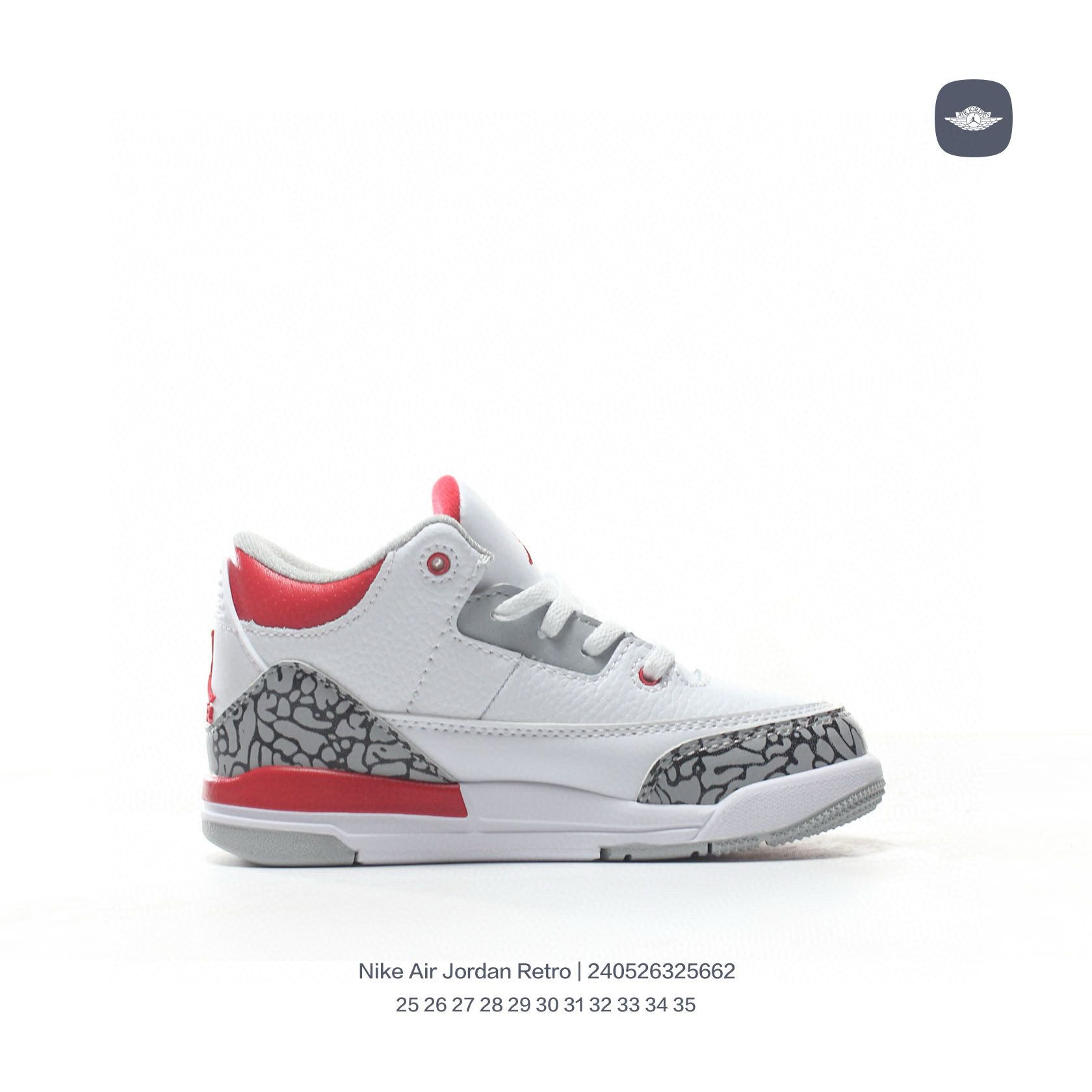 Joe 3" white, red"