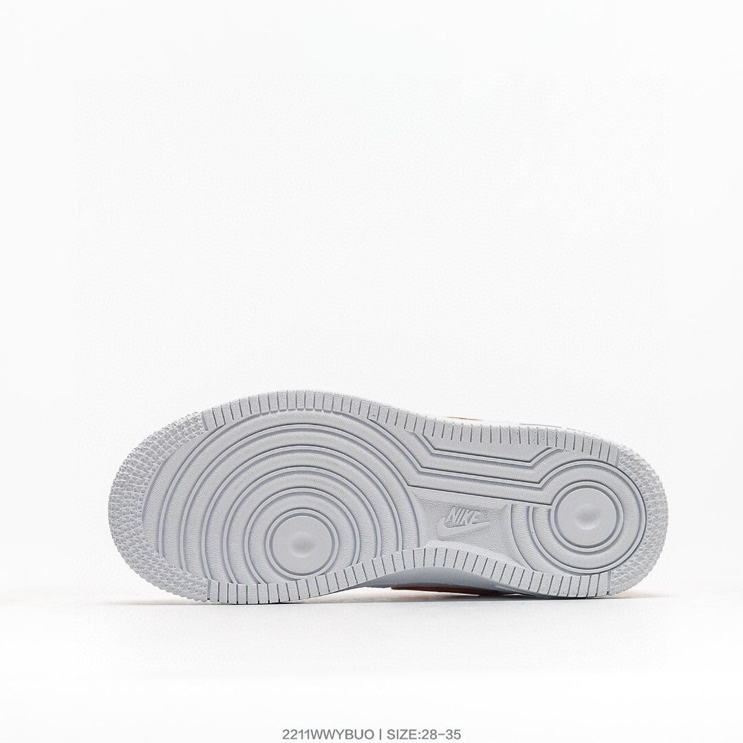 Nike Air Force 1 '07 Low-top versatile" white, Orange"