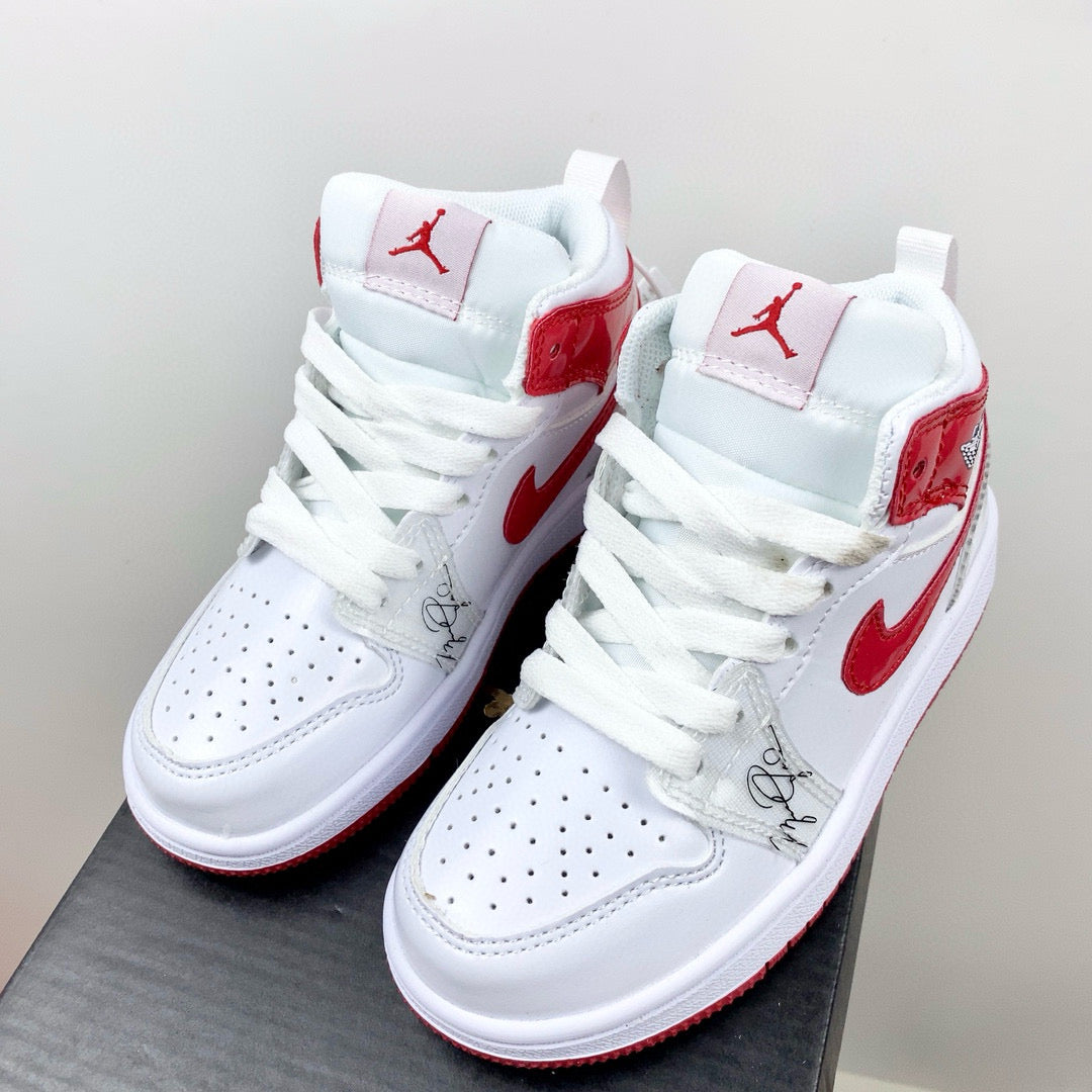 Joe 1 new color children's shoes" white, red"
