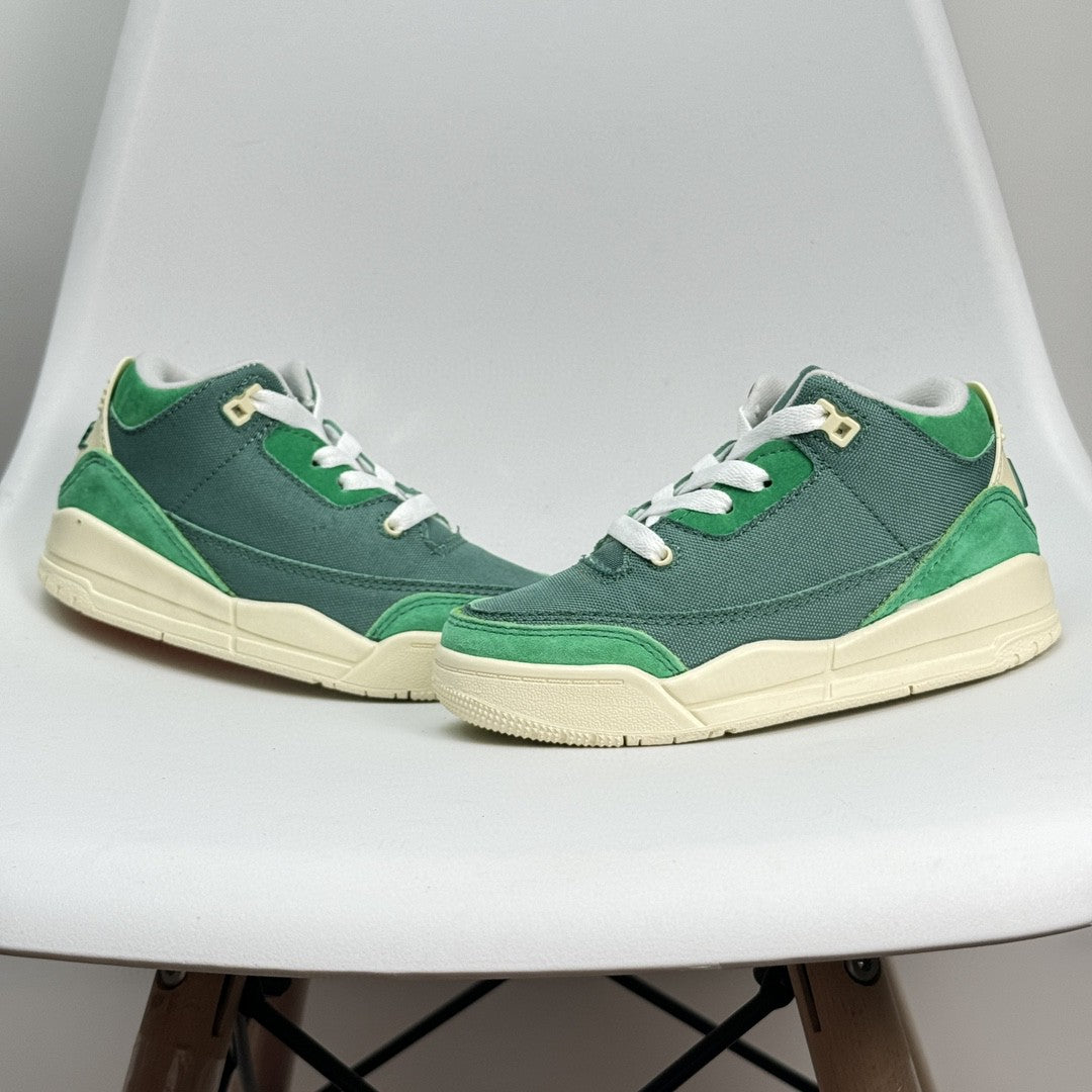 Jordan 3 children's shoes" green"