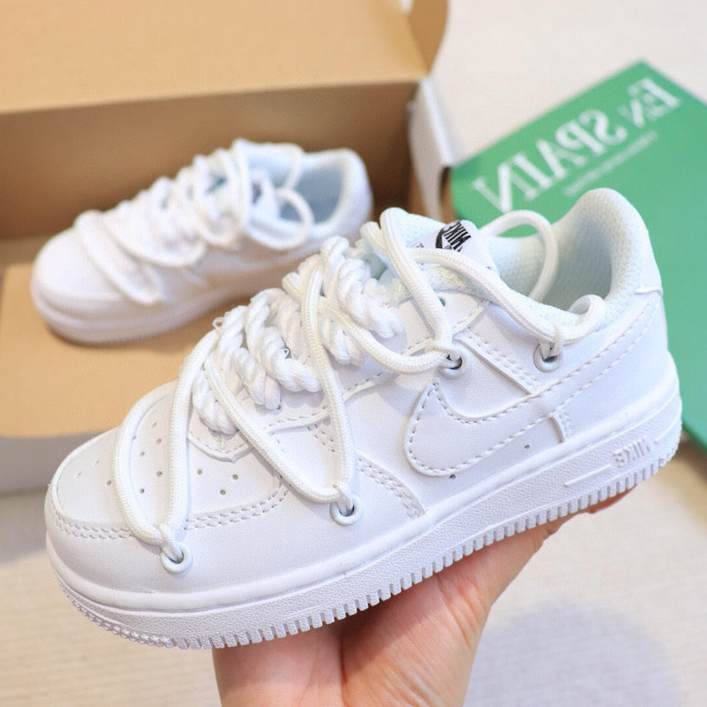 Air Force low-top lace-up sneakers" white"