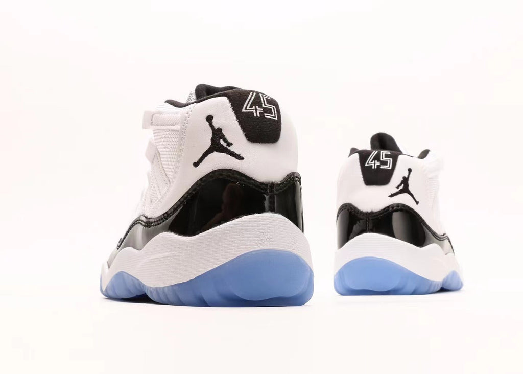 Joe 11 high-top high-quality children's shoes" basketball" white, black, blue"