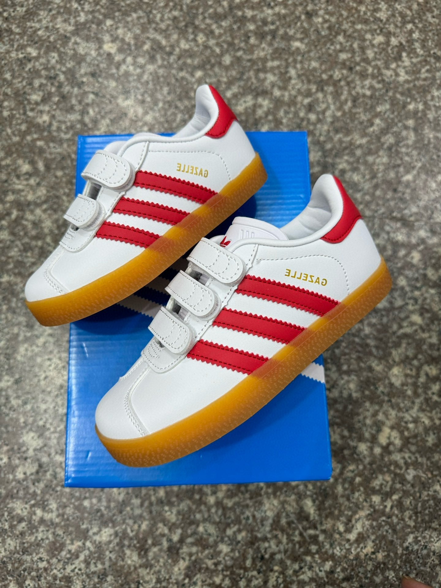Adidas Dexter II Pig Eight Leather Velcro Sneakers" white, red"