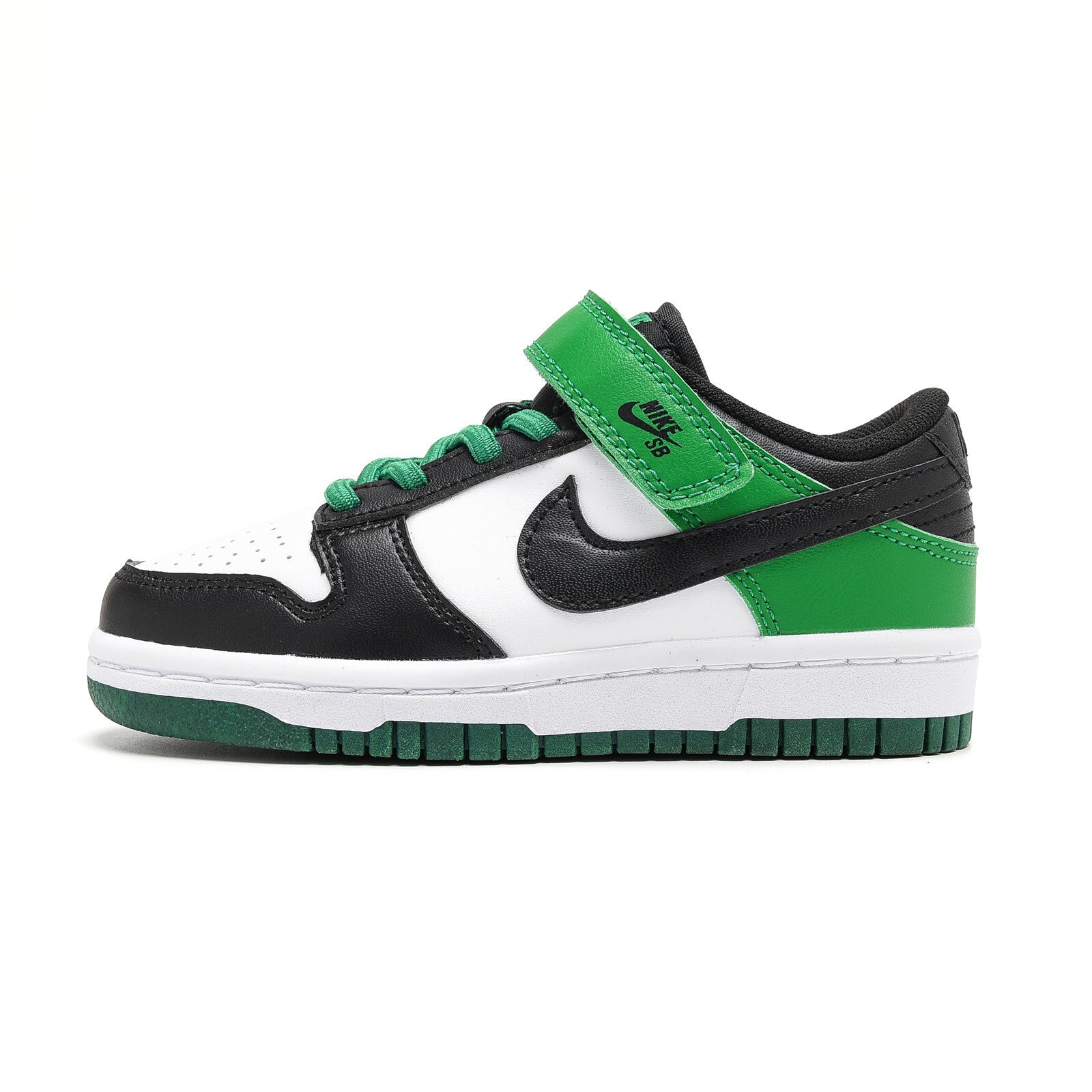 SB Velcro children's shoes" white, green"