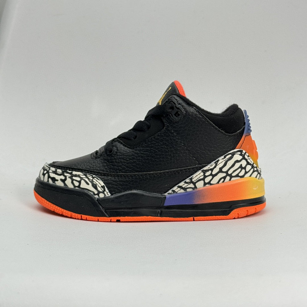 Jordan 3 children's shoes" black, orange"