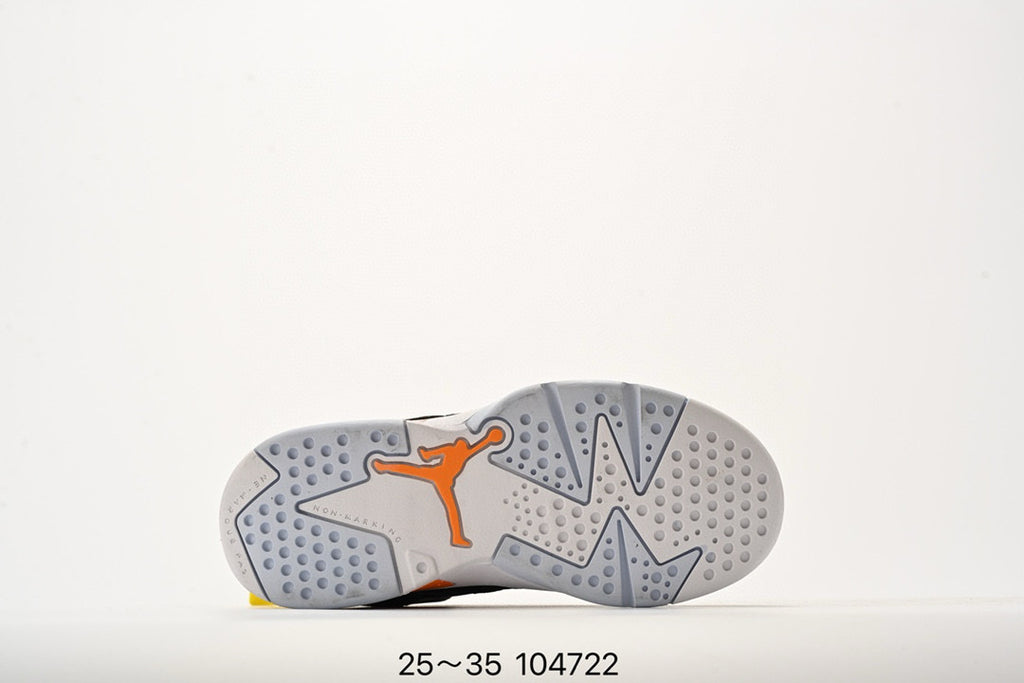 Jordan Fltclb91 series basketball shoes" black, orange, blue"
