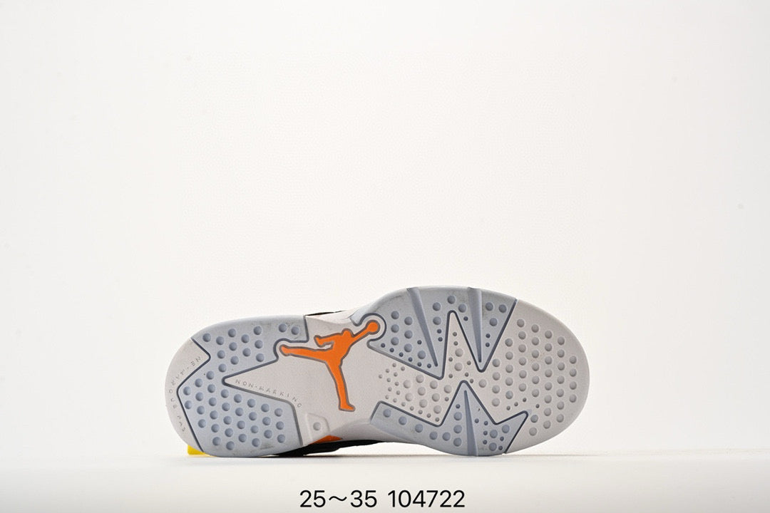 Jordan Fltclb91 series basketball shoes" black, orange, blue"
